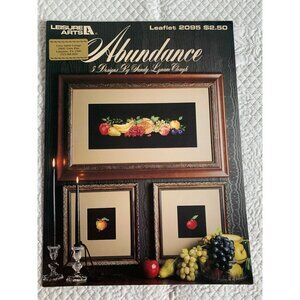 Leisure Arts Abundance Cross Stitch Design Leaflet Pattern  Book 2095